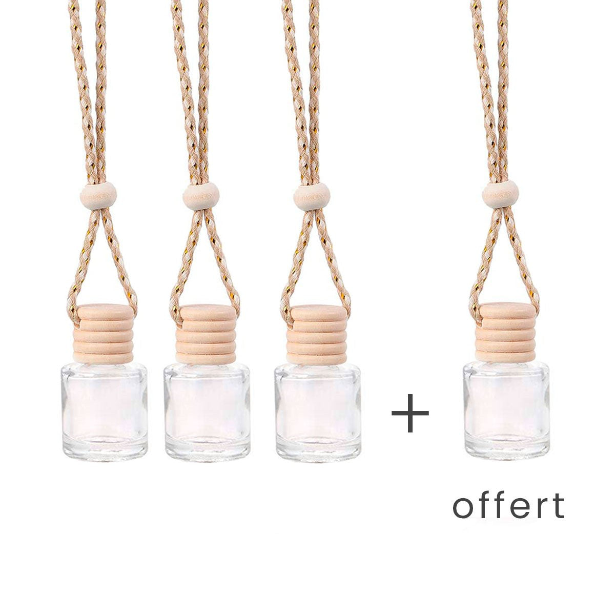 Lot de 4 diffuseurs voiture : 3 achetés 1 offert