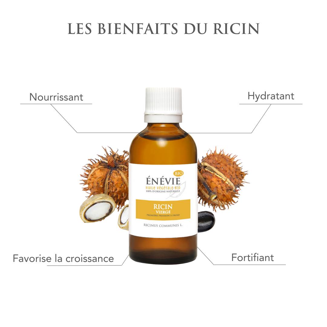 Huile végétale vierge de Ricin BIO 50ml